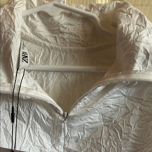 Zara Off-White Textured Jacket - Picture 7 of 7